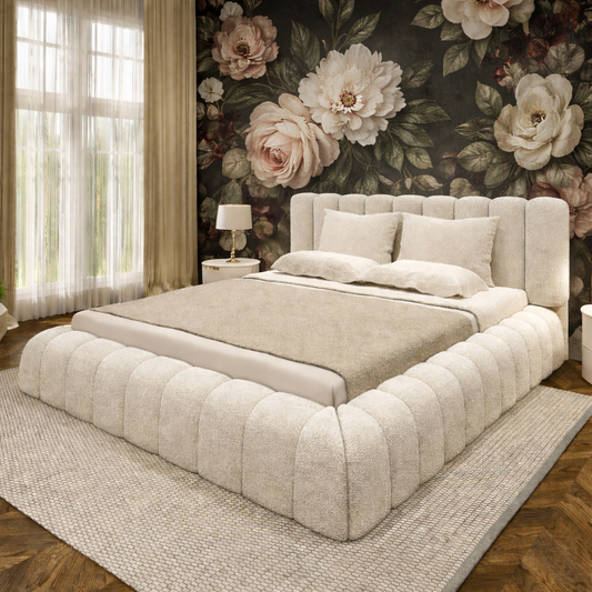 The Marshmallow Teddy Boucle Bed Frame