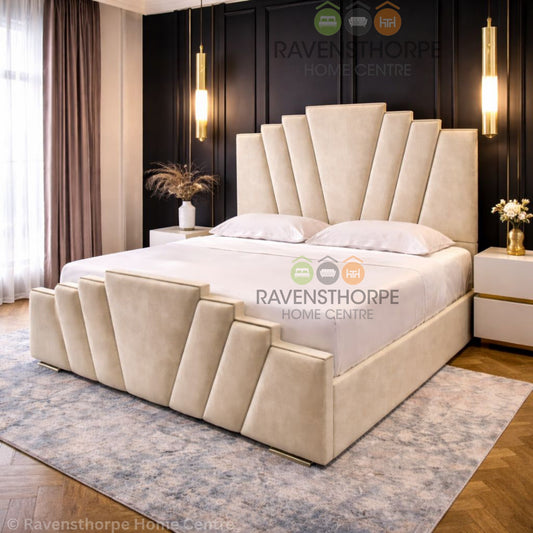 Berlin Stepped Art Deco Bed Frame Ravensthorpe Home Centre