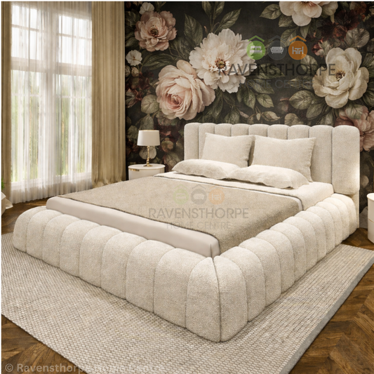 The Marshmallow Teddy Boucle Bed Frame