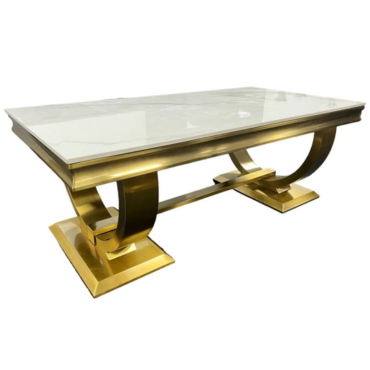 Chelsea Gold Ceramic Coffee Table