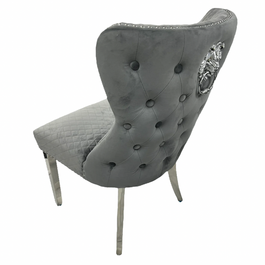 Lewis Knocker Dining Chair in Grey
