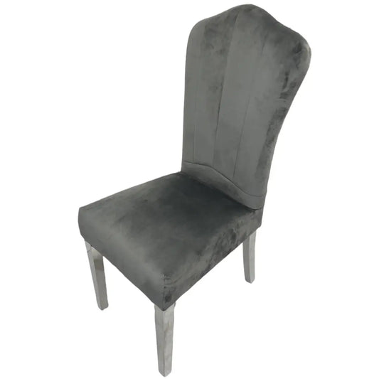 Alice Dining Chair in Grey Velvet Ravensthorpe Home Centre