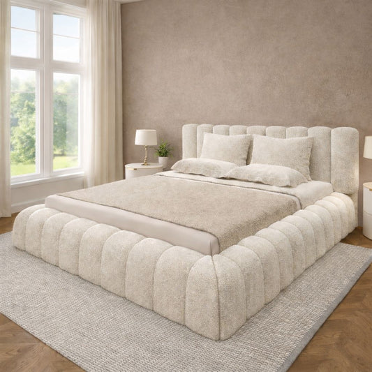 The Marshmallow Teddy Boucle Bed Frame