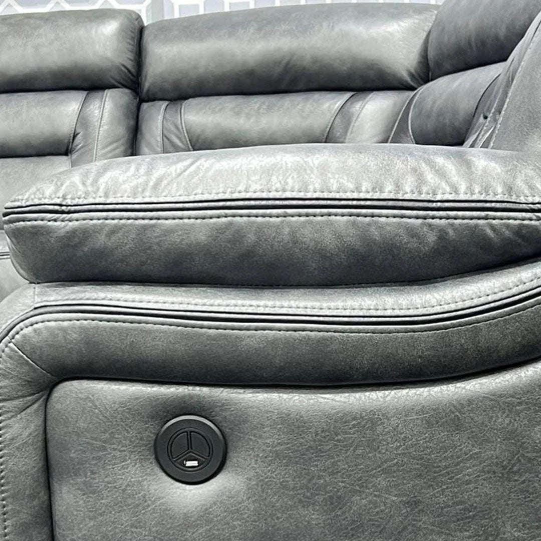 Nova Electric Recliner Leather Corner Sofa Ravensthorpe Home Centre