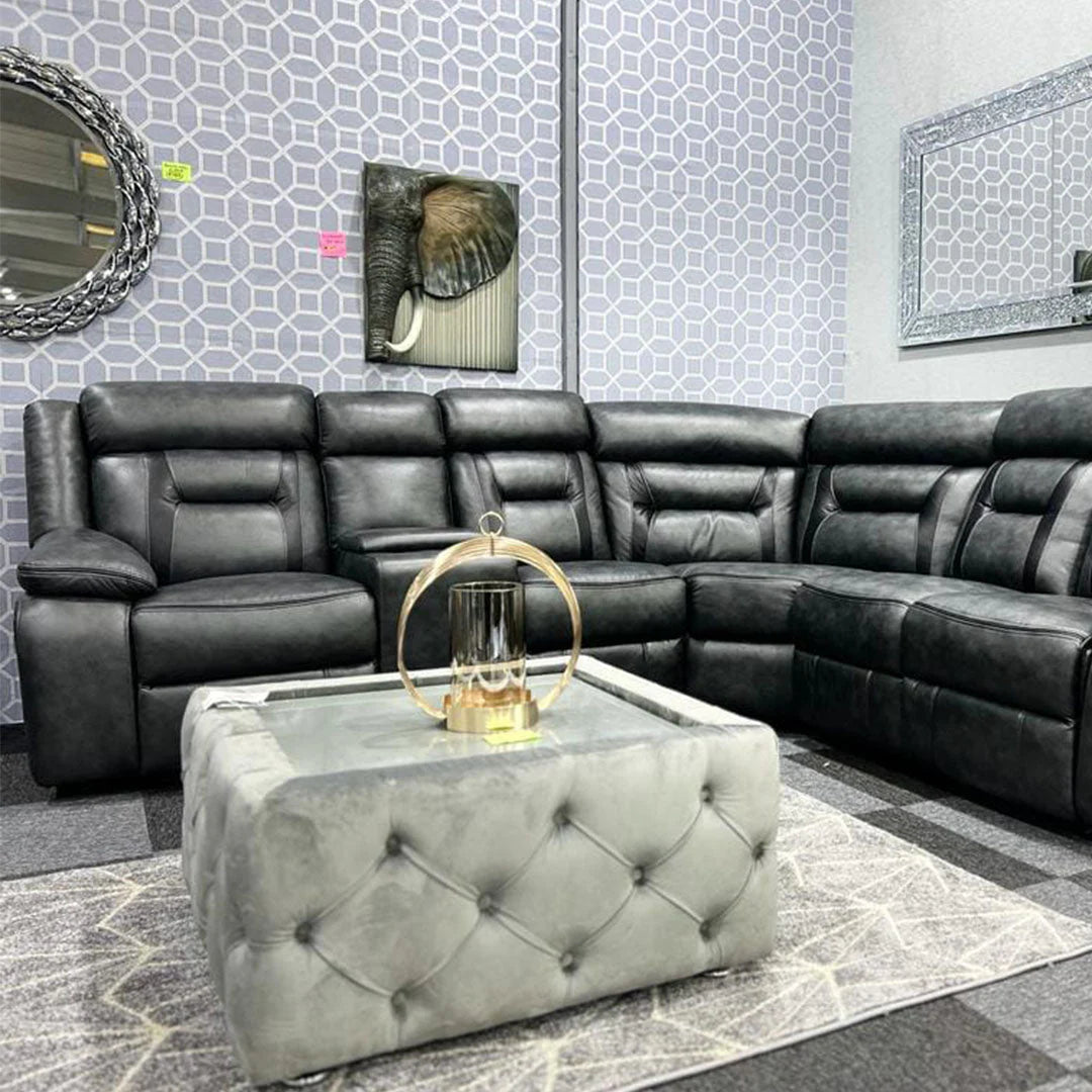 Nova Electric Recliner Leather Corner Sofa Ravensthorpe Home Centre