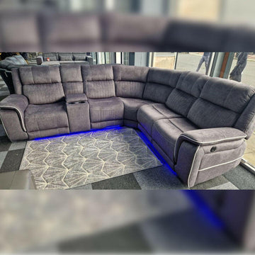 Hannah Corner Recliner Sofa in Fibre Fabric Ravensthorpe Home Centre