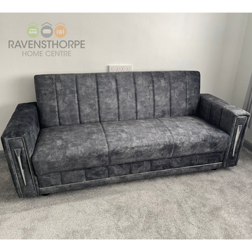 Royal 3 Seater Turkish Settee in Grey Ravensthorpe Home Centre