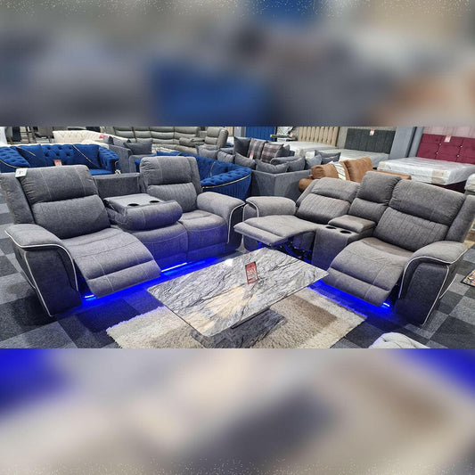 Hannah 3+2 Electric Recliner Suite Ravensthorpe Home Centre