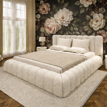 The Marshmallow Teddy Boucle Bed Frame