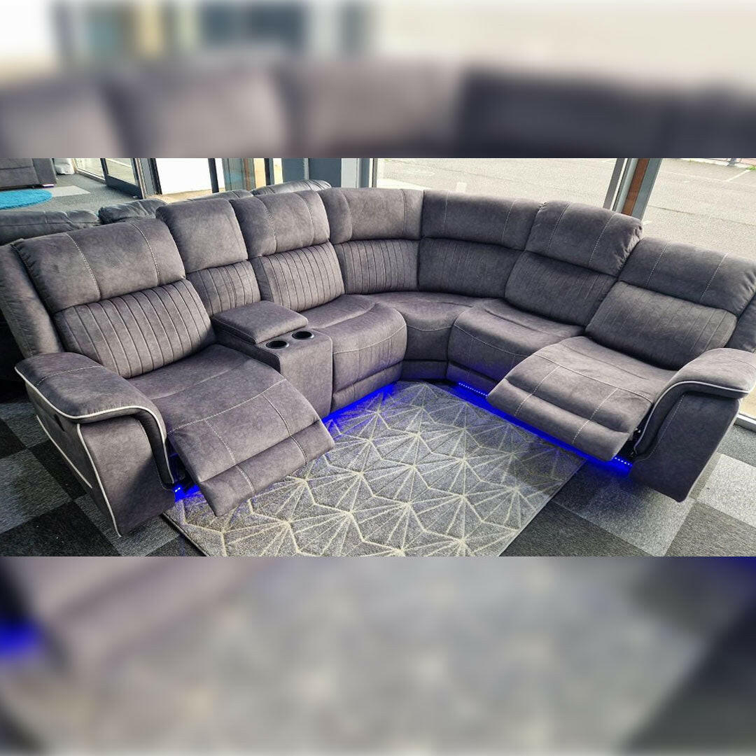 Hannah Corner Recliner Sofa in Fibre Fabric Ravensthorpe Home Centre