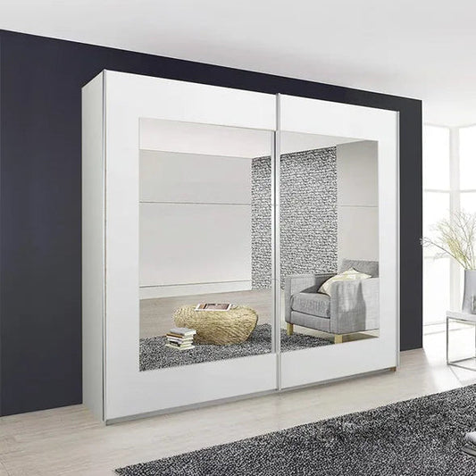 Rauch Alegro Sliding Wardrobe in White 181cm Ravensthorpe Home Centre