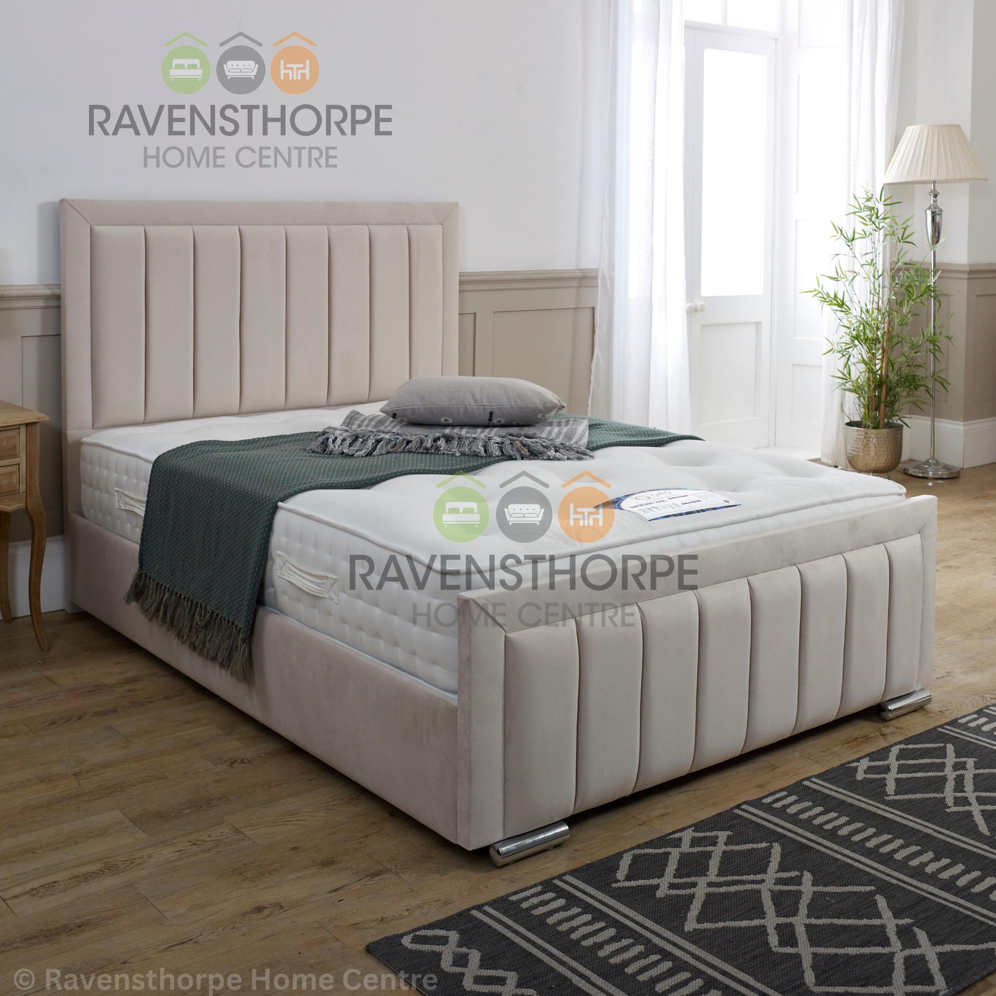 Lucy Linear Panelled Bed Frame Ravensthorpe Home Centre