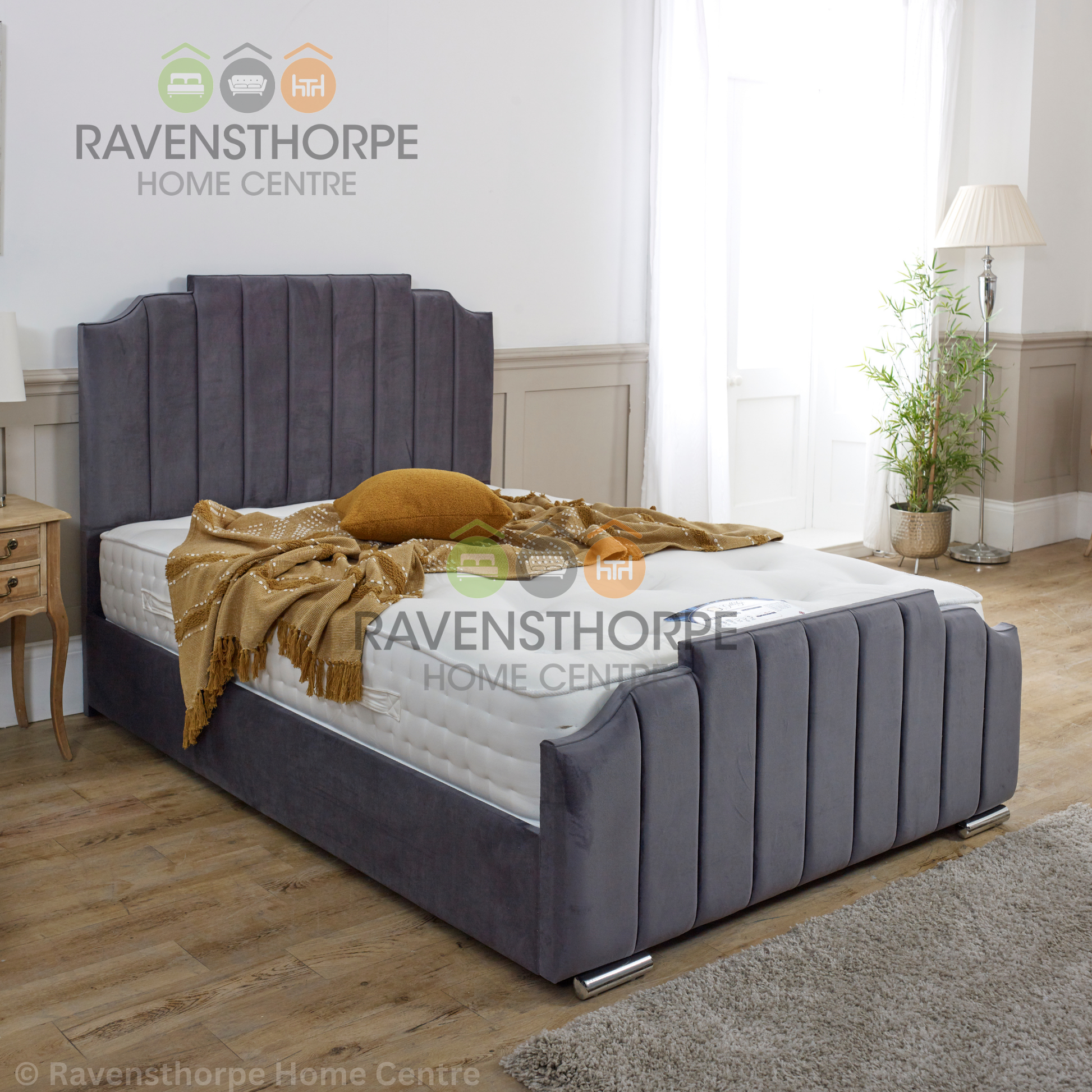 Rome Art Deco Bed Frame Ravensthorpe Home Centre