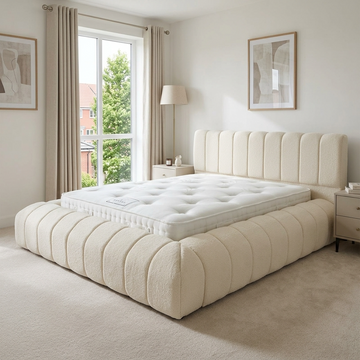 The Marshmallow Teddy Boucle Bed Frame Ravensthorpe Home Centre