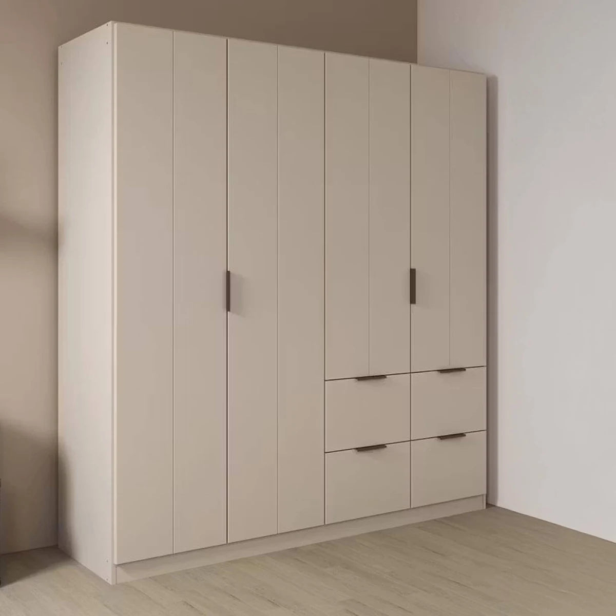 Rauch Ella 4 Door Wardrobe in Champagne 181cm Ravensthorpe Home Centre