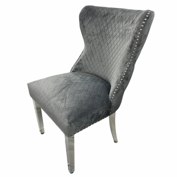 Lewis Knocker Dining Chair in Grey
