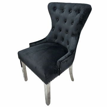 Chelsea Knocker Dining Chair in Black