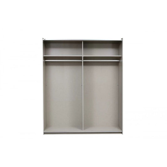 Korbach 218cm Sliding Door Wardrobe in Stone Grey Ravensthorpe Home Centre