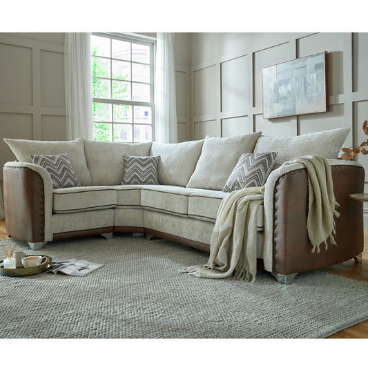 Richmond 2+1 Fabric Corner Suite Ravensthorpe Home Centre