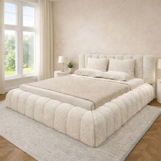 The Marshmallow Teddy Boucle Bed Frame